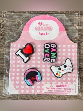 NEW Target Bullseye Playground Valentines Day Shoe Charms